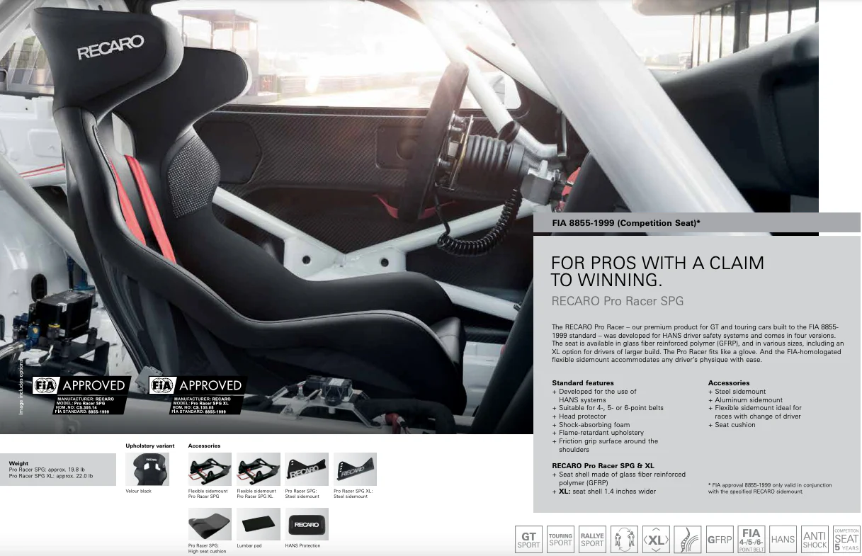Recaro Pro Racer RMS Motorsport Seat - Carbon Fiber (4/5/6 Point Belt) - Image 3
