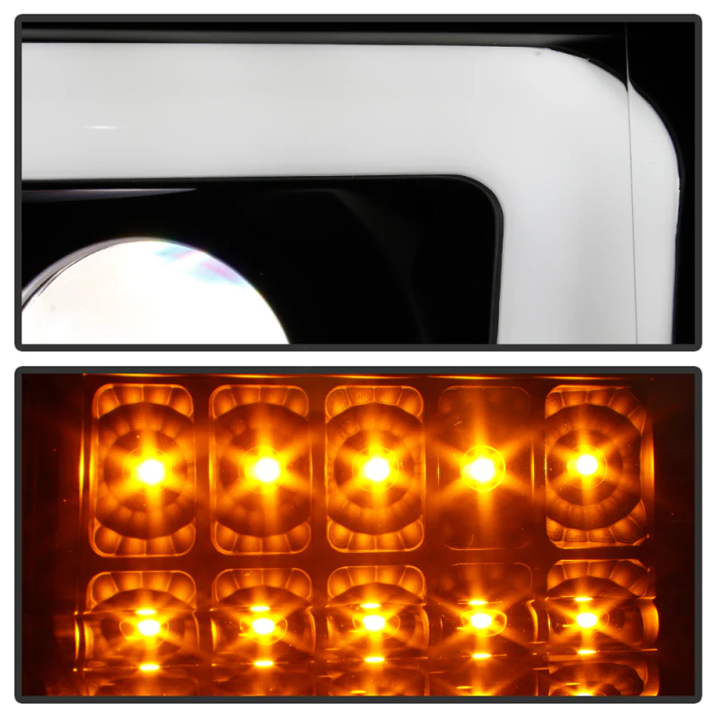 Spyder Ford F150 09-14 Halogen Light Bar Projector Headlights Black PRO-YD-FF15009PL-SEQ-BK - Image 10