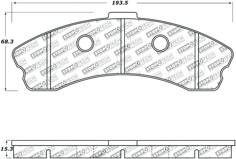StopTech Performance 06-09 Chevrolet Corvette Z06 Front Brake Pads - Image 9