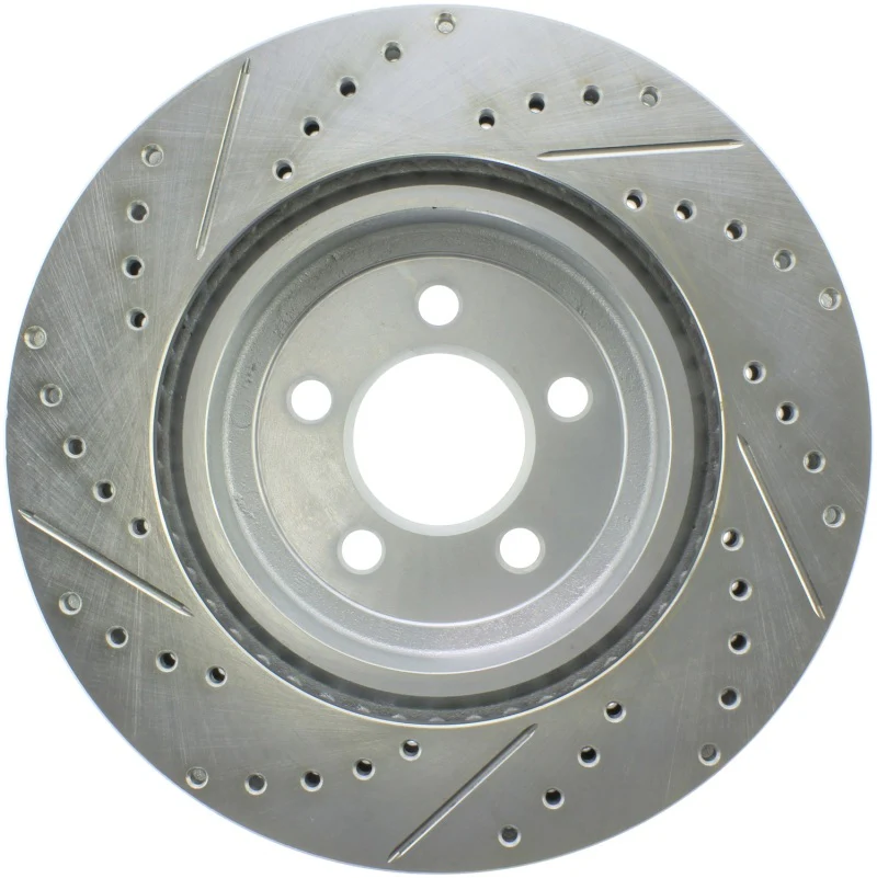 StopTech Select Sport 10-14 Dodge Challenger Drilled and Slotted Front Left Brake Rotor - Image 2
