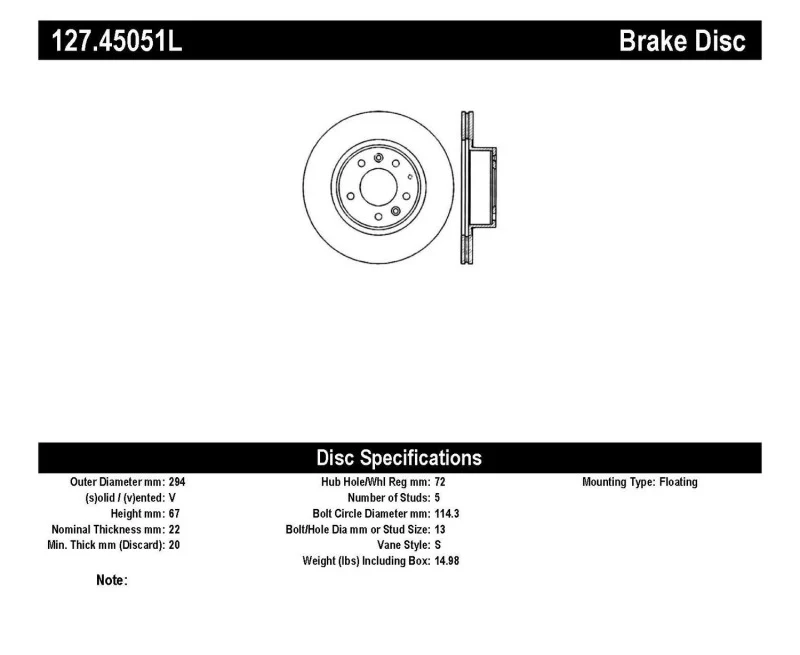 StopTech Slotted & Drilled Sport Brake Rotor - Image 4