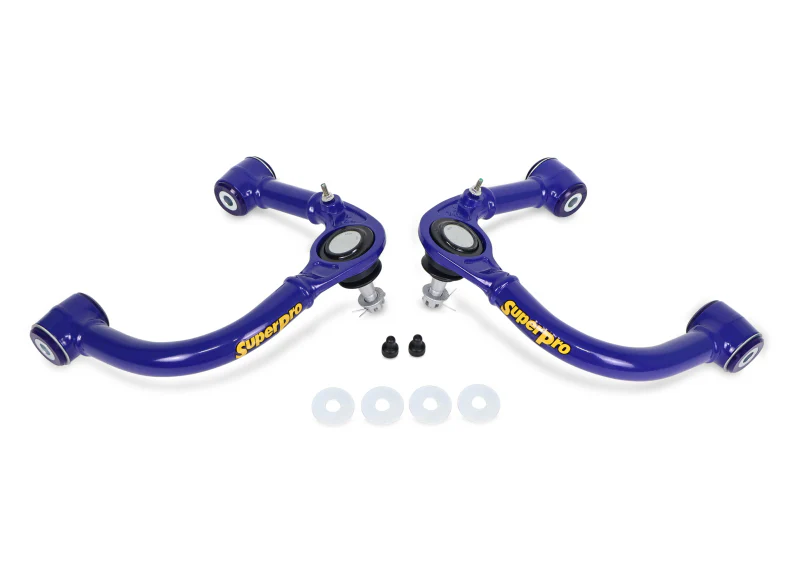 Superpro 05-23 Toyota Tacoma 4WD Front Upper Fixed Offset Control Arm Set - Image 3