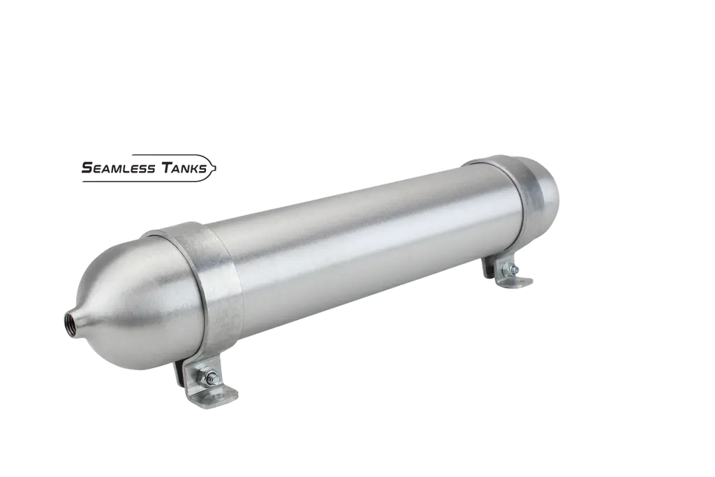 Seamless Tanks 2.875" x 18" Long .314 Gal (2) 1/4 NPT Ports