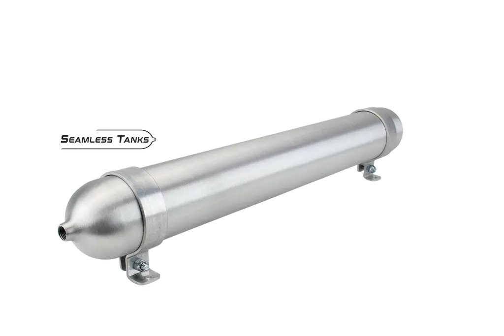 Seamless Tanks 2.875" x 24" Long .526 Gal (2) 1/4 NPT Ports