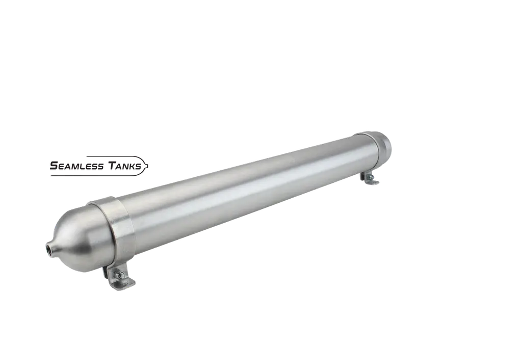 Seamless Tanks 2.875" x 28" Long .621 Gal (2) 1/4 NPT Ports