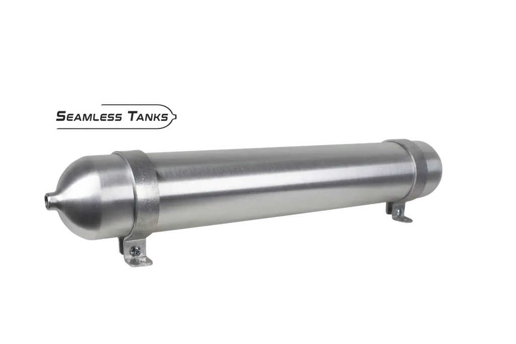 Seamless Tanks 3.5" x 24" Long .797 Gal (2) 1/4 NPT Ports