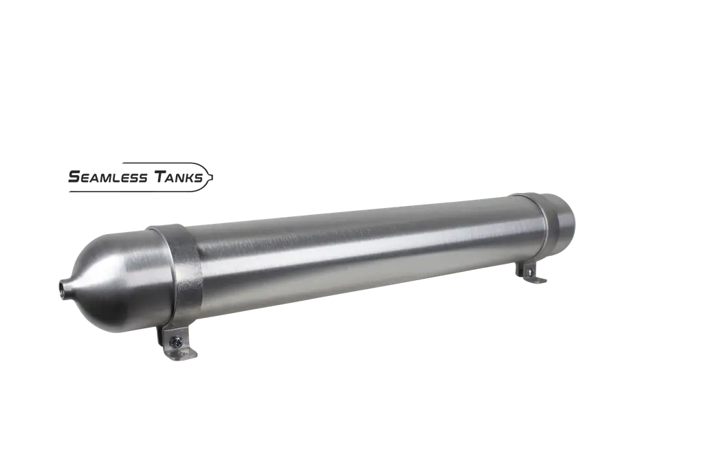 Seamless Tanks 3.5" x 28" Long .941 Gal (2) 1/4 NPT Ports