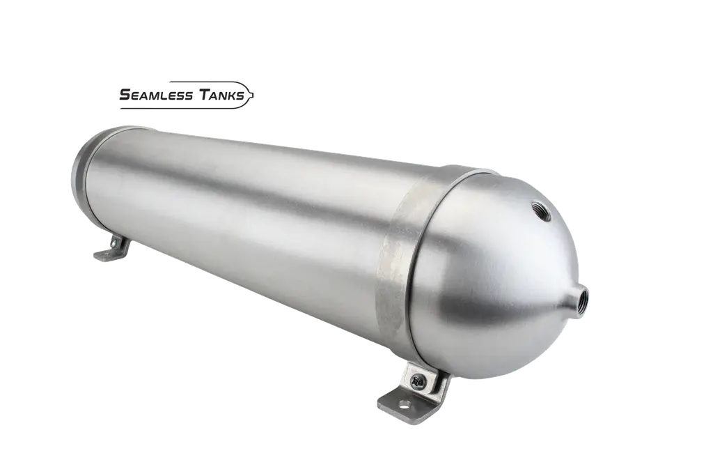 Seamless Tanks 5.563" x 28" Long 2.43 Gal (4) 3/8 NPT (1) 1/4 NPT Ports