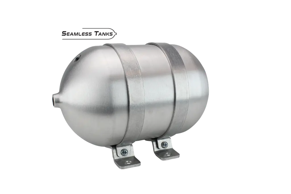 Seamless Tanks 6.625" x 12" Long 1.25 Gal (4) 3/8 NPT (1) 1/4 NPT Ports