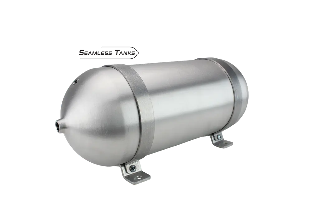 Seamless Tanks 6.625" x 18" Long 2.07 Gal (4) 3/8 NPT (1) 1/4 NPT Ports