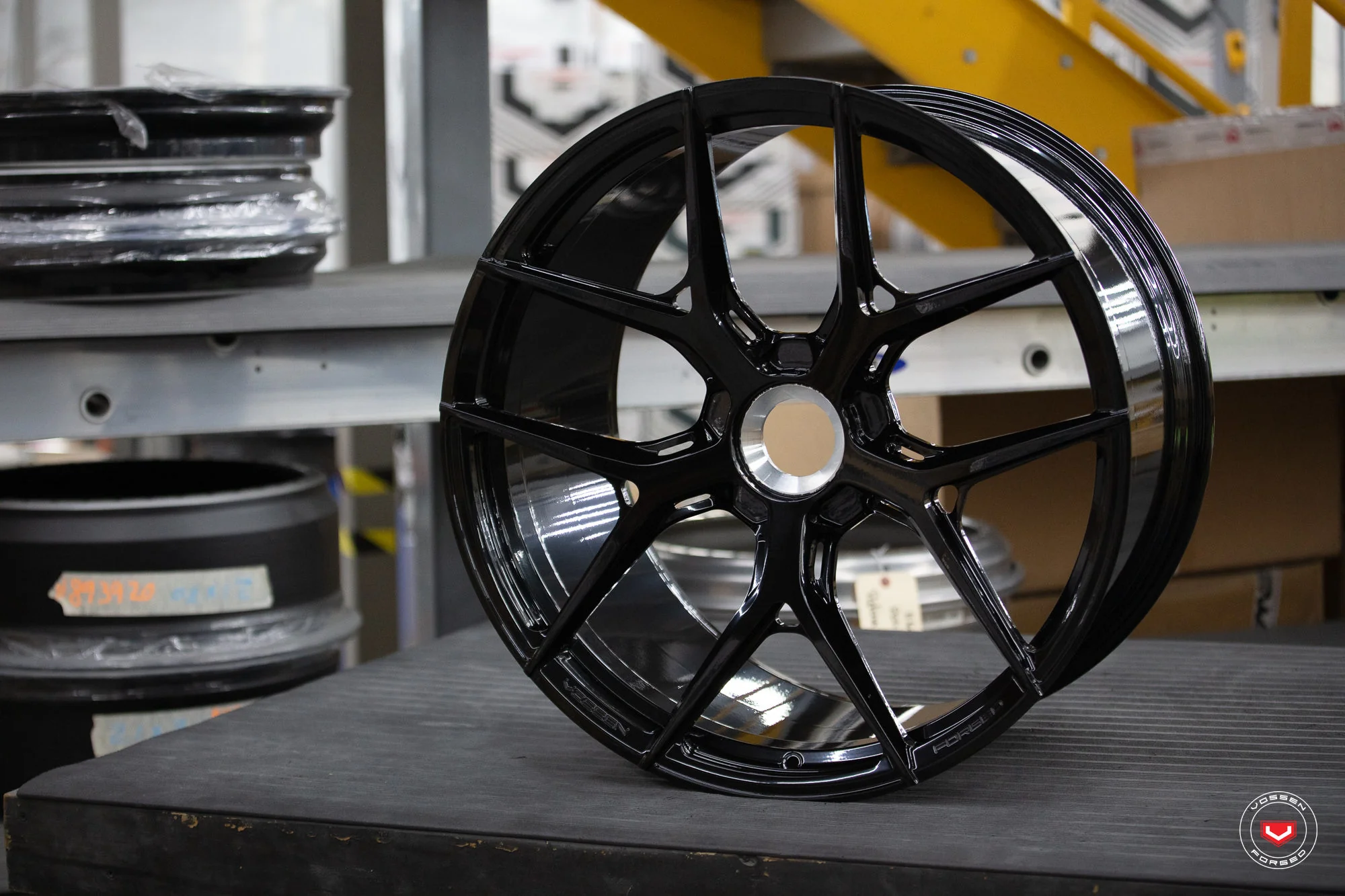Vossen Forged S21-01 - 20x9.5 - ET36 - Centerlock - Gloss Black Wheel - 992 Turbo S Fitment (Front) - Image 2