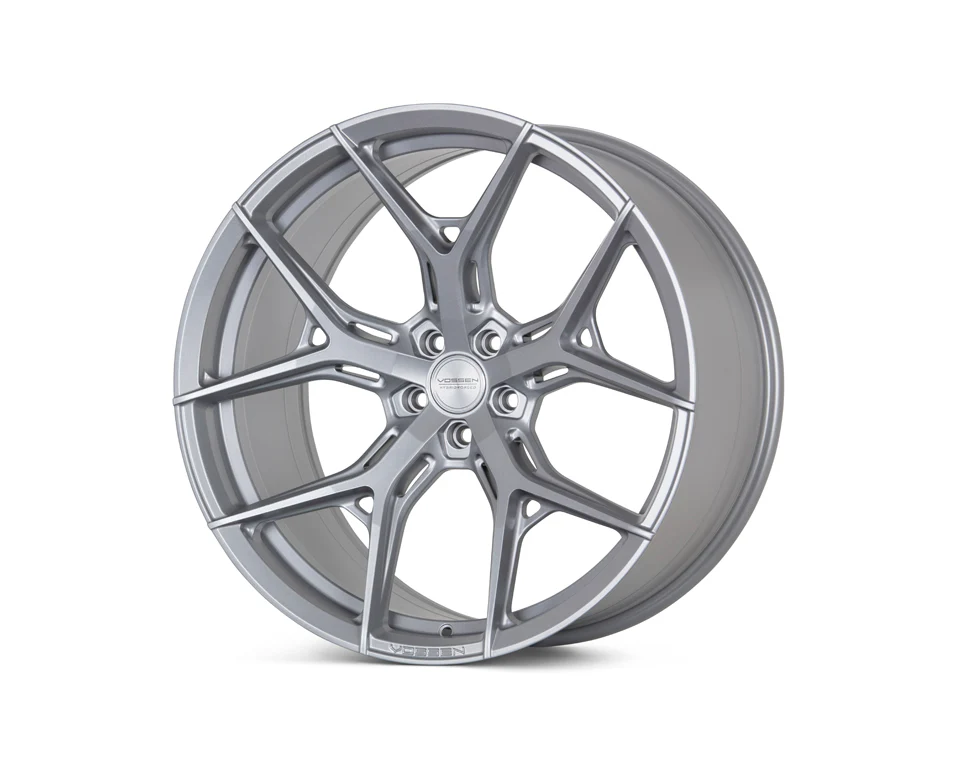Vossen HF5 - 22x10.5 - ET32 - 5x114.3 - 70.6 - DEEP - SS - Satin Silver Wheel