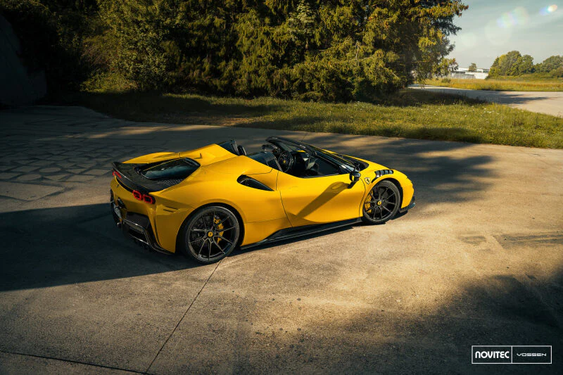 Vossen x Novitec NF10 21x12in - 5x114.3 BP - ET20 - Gloss Black Ferrari SF90 Rear Wheel - Image 2