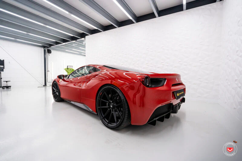 Vossen x Novitec NF10 22x12in - 5x114.3 BP - ET33 - Gloss Black Ferrari 488 / F8 Rear Wheel - Image 3