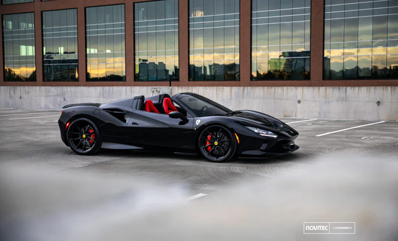Vossen x Novitec NF10 22x12in - 5x114.3 BP - ET33 - Gloss Black Ferrari 488 / F8 Rear Wheel - Image 5