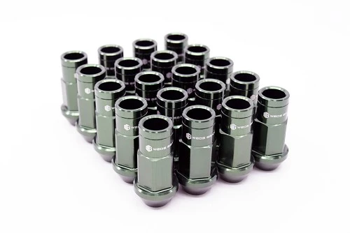 Weds Gear - Forged Open-Ended Lug Nut Set -Moss Green - M12x1.25/1.50