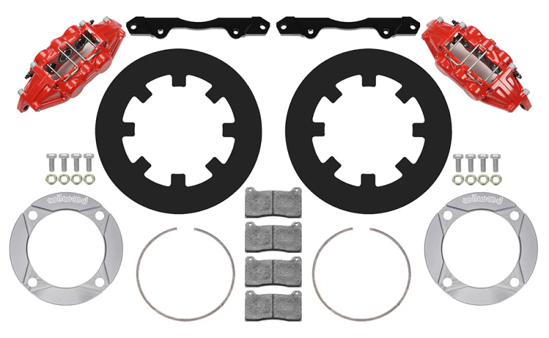 Wilwood 2014+ Polaris RZR XP 1000 Front Kit 11.25in - Red - Image 2
